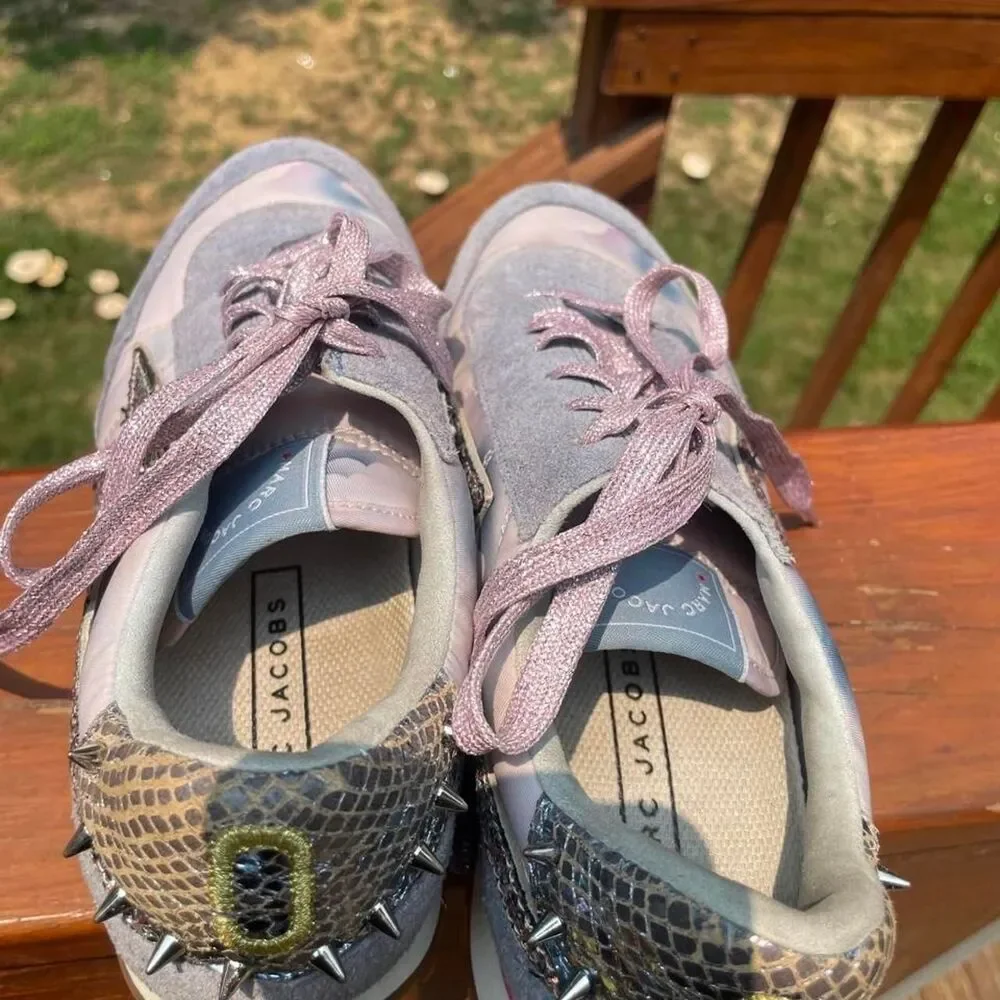 Womens 9 Marc Jacobs Astro bolt Y2K Fashion Sneakers
